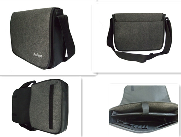 Umhängetasche aus Filz mit Logo