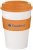 caffee to go becher weiss orange